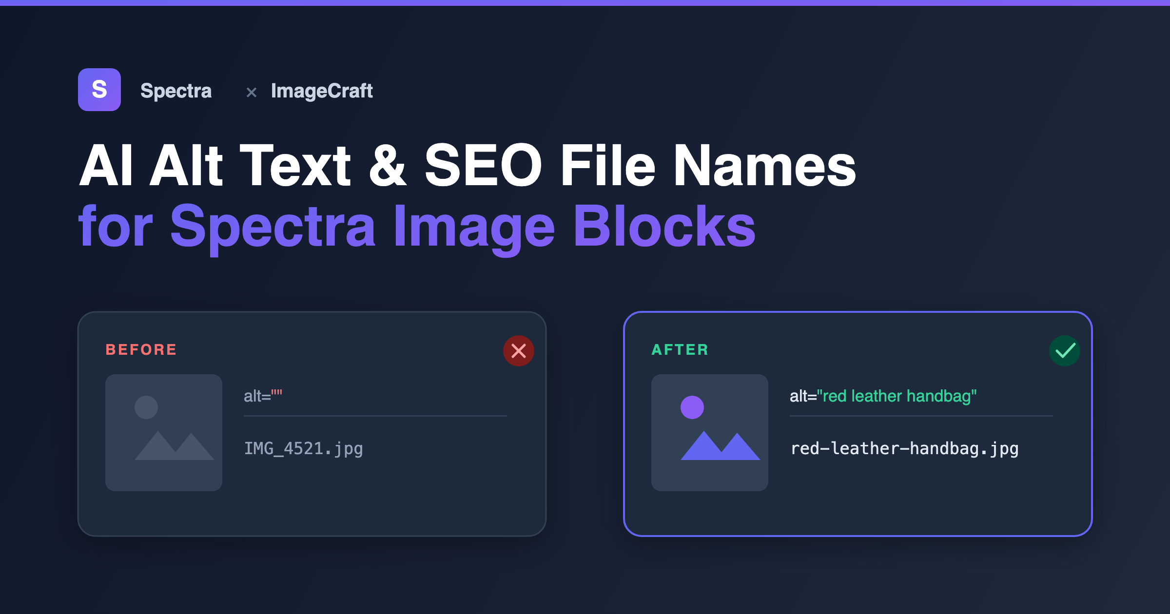 Spectra Image Block: How to Add AI Alt Text, SEO File Names
